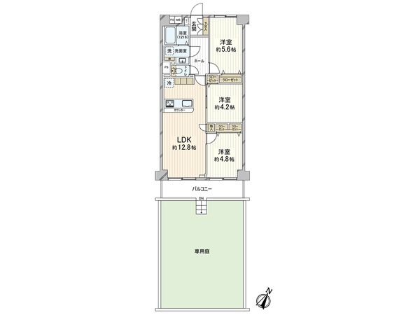 ベルハイツ第一蕨 間取図(平面図)
