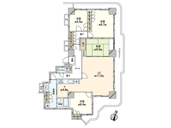 スカイフロントタワー川口 間取図