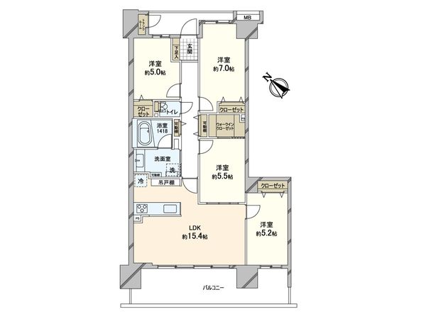 エールガーデン 間取図(平面図) エールガーデン 間取図(平面図)