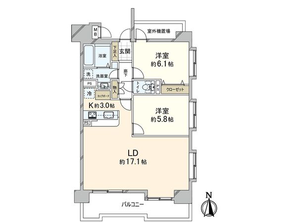 ローヤルシティ西川口第6 間取図(平面図)