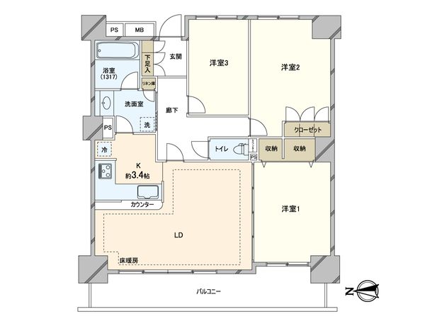 スカイスクエア川口 間取図(平面図) スカイスクエア川口 間取図(平面図)