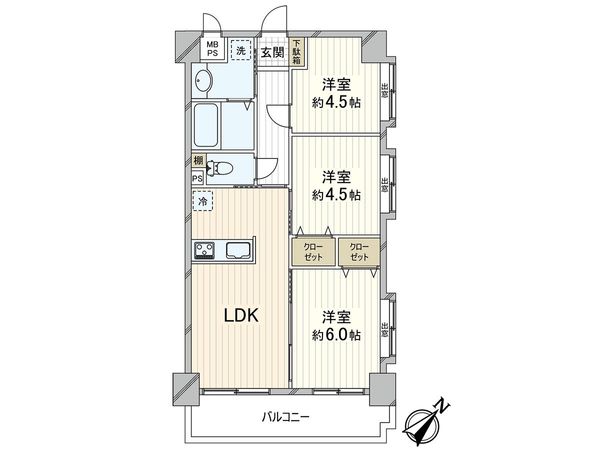 セザール川口並木町 間取図(平面図) セザール川口並木町 間取図(平面図)