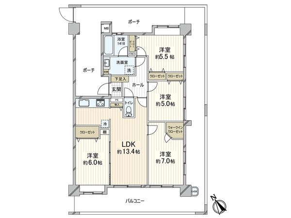 ダイアパレス川口新井宿 間取図(平面図) ダイアパレス川口新井宿 間取図(平面図)