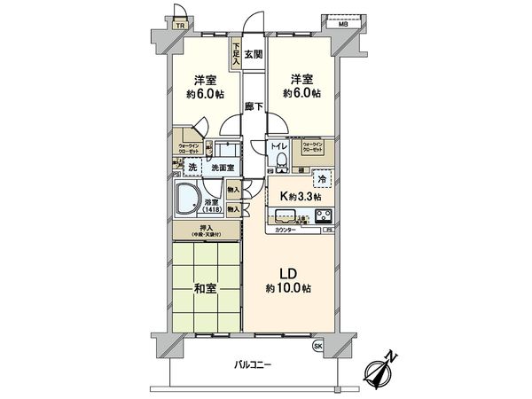 エンゼルブレッサ川口 間取図(平面図) エンゼルブレッサ川口 間取図(平面図)