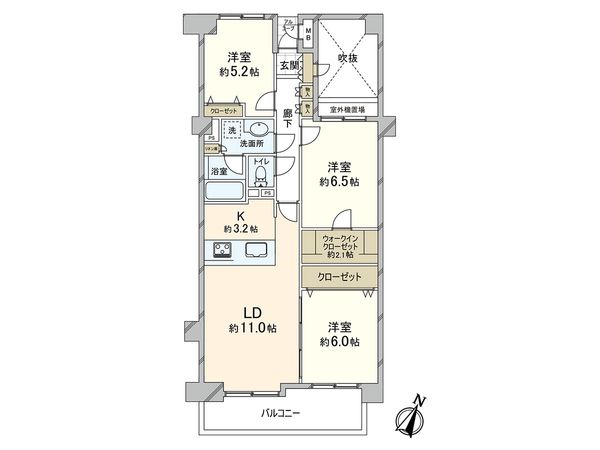 川口パークホームズセンターコート 間取図(平面図)