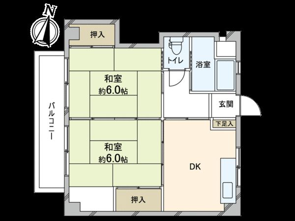 川口マンション 間取図(平面図) 川口マンション 間取図(平面図)