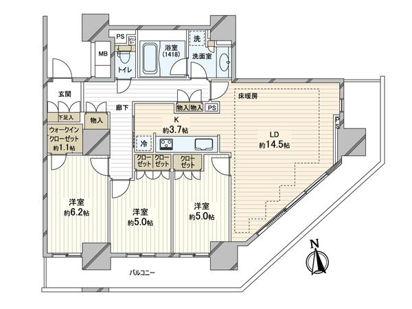 ソルクレスト川口 間取図(平面図) ソルクレスト川口 間取図(平面図)
