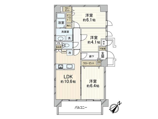 セントレー南浦和 間取図(平面図) セントレー南浦和 間取図(平面図)