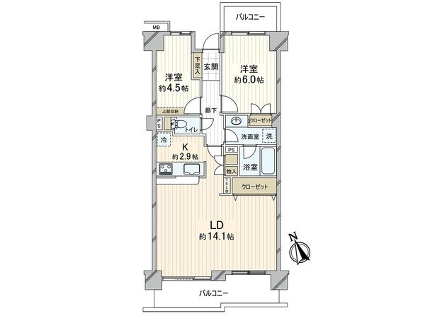 川口五丁目パーク・ホームズ 間取図(平面図) 川口五丁目パーク・ホームズ 間取図(平面図)