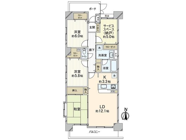 コスモ戸田公園グランシティ 間取図(平面図)