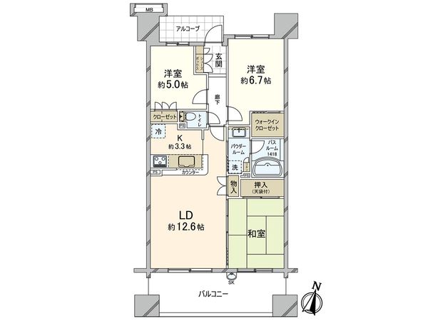 フォーサイトパークス 間取図(平面図) フォーサイトパークス 間取図(平面図)