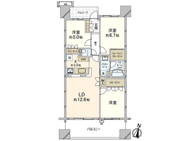 フォーサイトパークス 間取図(平面図)