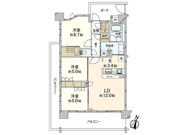 BELISTA戸田公園 間取図(平面図) BELISTA戸田公園 間取図(平面図)
