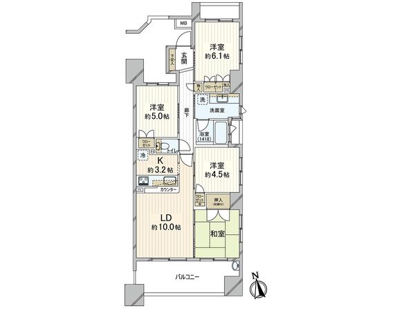 ルイシャトレ戸田公園セレスタ 間取図(平面図) ルイシャトレ戸田公園セレスタ 間取図(平面図)