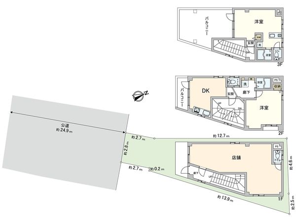 川口市川口4丁目 間取図(平面図) 川口市川口4丁目 間取図(平面図)