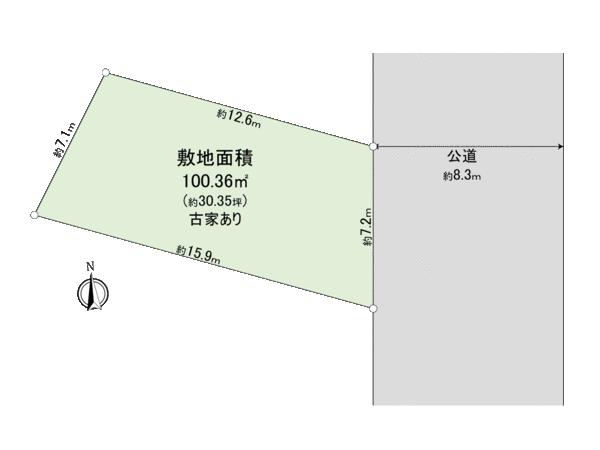 戸田市美女木２丁目 地形図