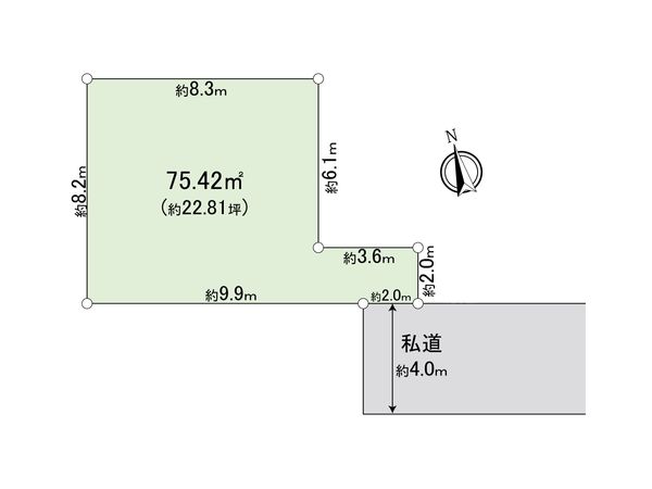 さいたま市南区鹿手袋6丁目 区画図 さいたま市南区鹿手袋6丁目 区画図