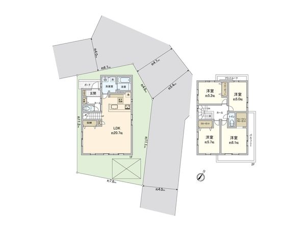 さいたま市南区辻2丁目 間取図(平面図)