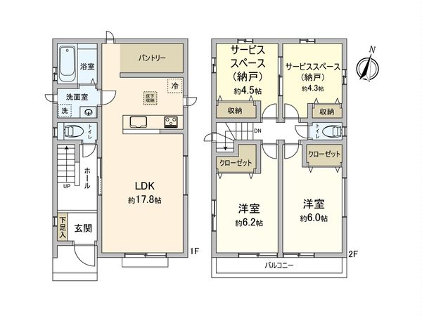 さいたま市南区関1丁目 間取図(平面図) さいたま市南区関1丁目 間取図(平面図)