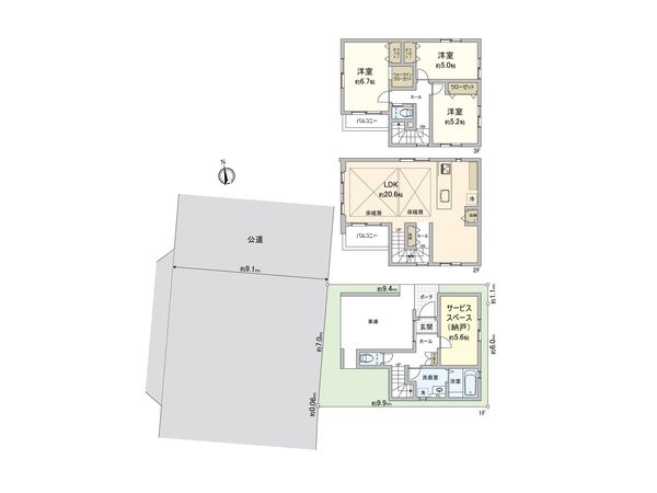 さいたま市南区曲本4丁目 間取図(平面図)