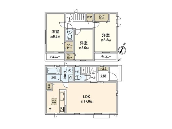 戸田市笹目3丁目 間取図(平面図) 戸田市笹目3丁目 間取図(平面図)