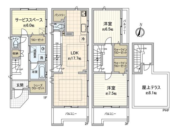 さいたま市桜区田島3丁目 間取図(平面図)