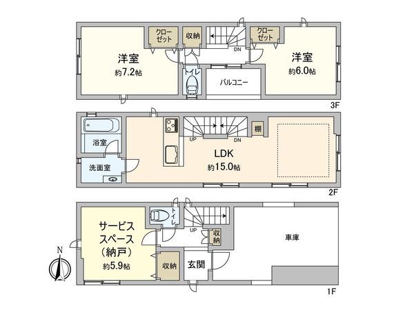 戸田市笹目1丁目 間取図(平面図) 間取図(平面図)
