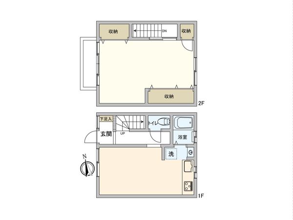 戸田市喜沢1丁目 連棟式建物 間取図(平面図)