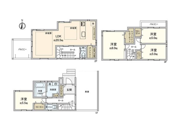 さいたま市南区根岸1丁目 間取図(平面図) さいたま市南区根岸1丁目 間取図(平面図)