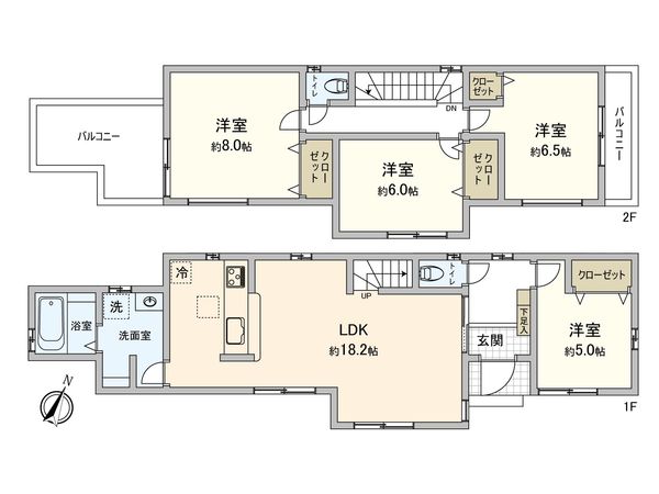 戸田市笹目南町 間取図(平面図) 戸田市笹目南町 間取図(平面図)