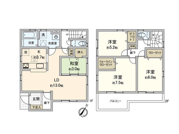戸田市笹目5丁目 間取図(平面図) 戸田市笹目5丁目 間取図(平面図)