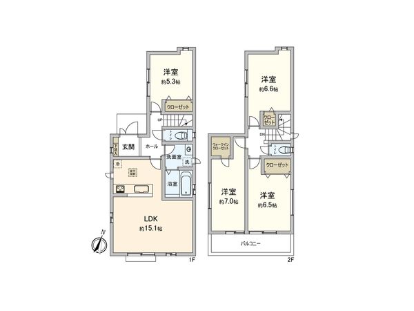 さいたま市南区曲本1丁目 間取図(平面図) さいたま市南区曲本1丁目 間取図(平面図)