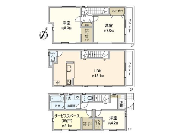 戸田市笹目南町 間取図(平面図) 戸田市笹目南町 間取図(平面図)