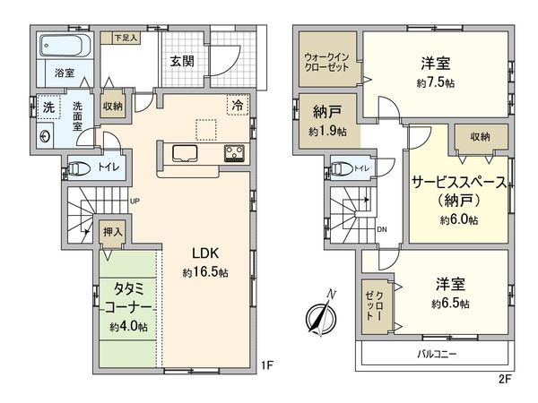戸田市笹目南町 間取図(平面図) 戸田市笹目南町 間取図(平面図)