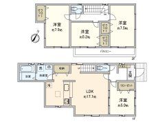 戸田市笹目南町 間取図(平面図) 戸田市笹目南町 間取図(平面図)