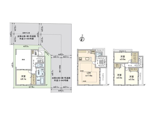 さいたま市南区四谷2丁目 間取図(平面図) さいたま市南区四谷2丁目 間取図(平面図)