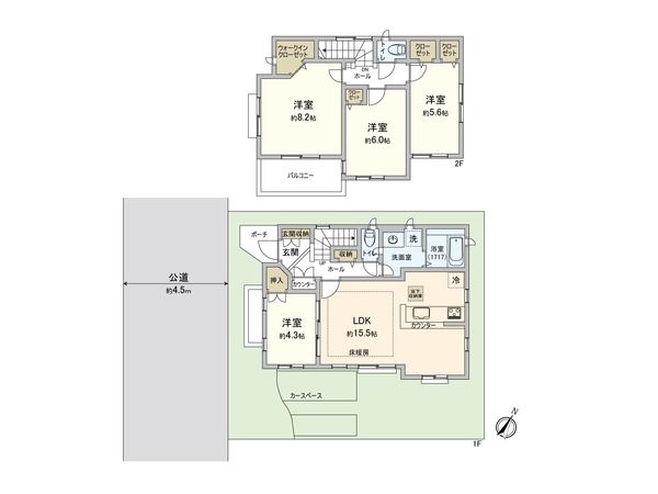 さいたま市南区辻4丁目 間取図(平面図) さいたま市南区辻4丁目 間取図(平面図)