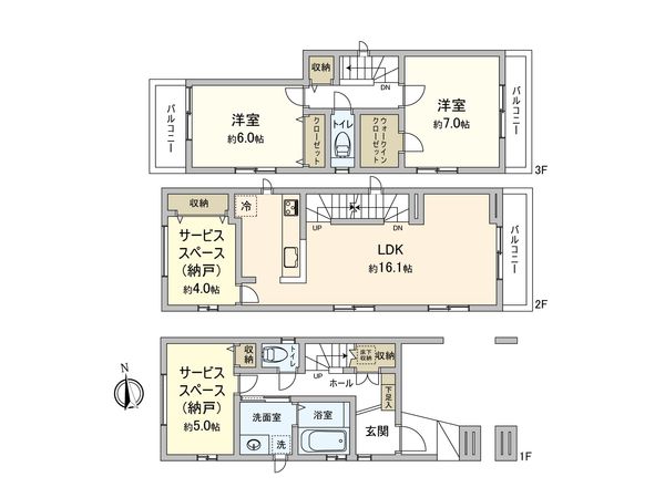 戸田市笹目1丁目 間取図(平面図) 戸田市笹目1丁目 間取図(平面図)