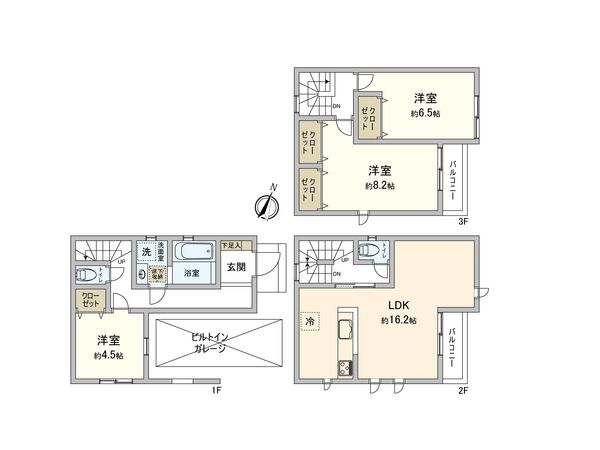 さいたま市南区内谷2丁目 間取図(平面図) さいたま市南区内谷2丁目 間取図(平面図)