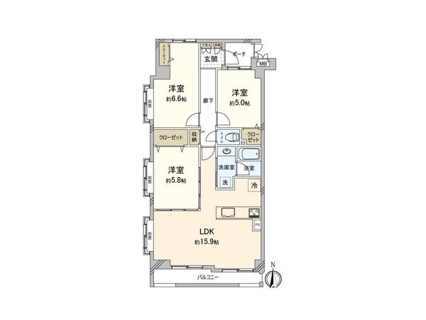 コスモ戸田ピアハイツ 間取図(平面図) コスモ戸田ピアハイツ 間取図(平面図)