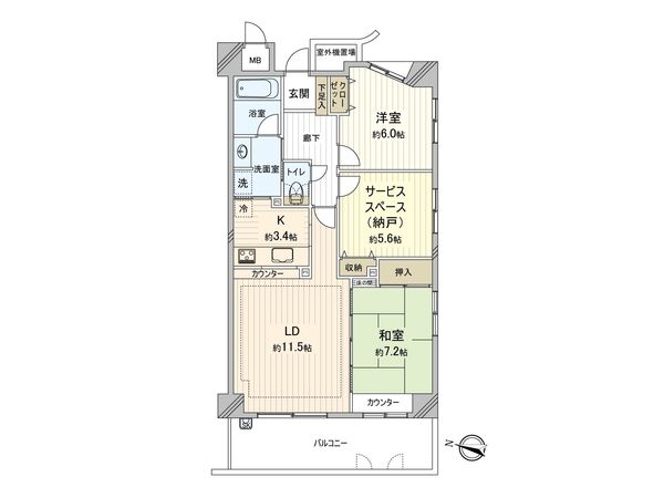 ザ・バーデン大宮土呂 間取図(平面図) ザ・バーデン大宮土呂 間取図(平面図)