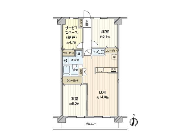 朝日パリオ浦和辻 間取図(平面図) 間取図(平面図)