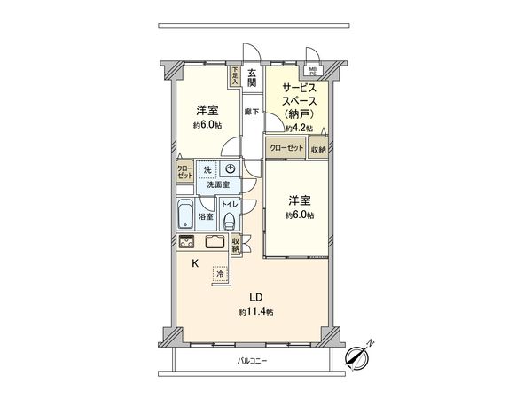 モナークプラザ西浦和秋ヶ瀬公園 間取図(平面図) モナークプラザ西浦和秋ヶ瀬公園 間取図(平面図)