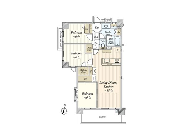 日神パレステージ南浦和 間取図(平面図) 間取図(平面図)