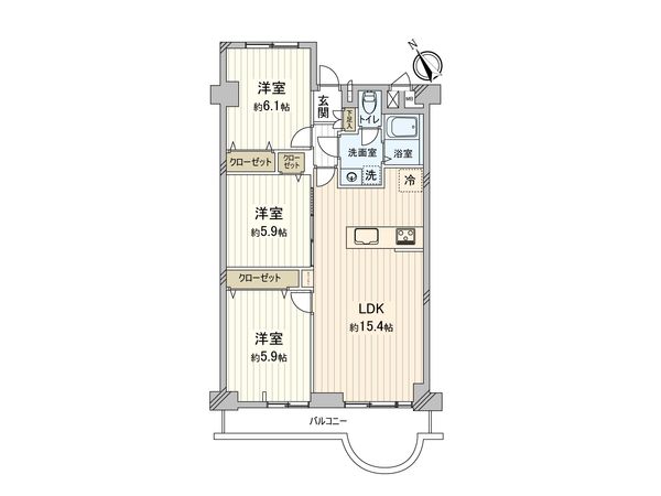 浦和白幡東高層住宅 間取図(平面図) 間取図(平面図)