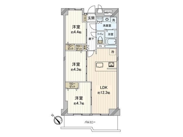 南浦和センチュリーマンション 間取図(平面図) 南浦和センチュリーマンション 間取図(平面図)