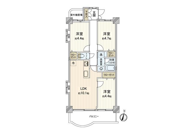ソルシェ武蔵浦和 間取図(平面図) 間取図(平面図)