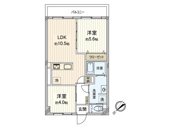 美女木ハイツ 間取図(平面図) 間取図(平面図)