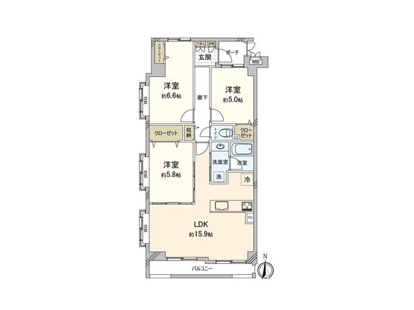 コスモ戸田ピアハイツ 間取図(平面図) 間取図(平面図)