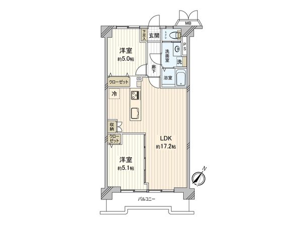 白幡第2コーポサンキヨー 間取図(平面図)